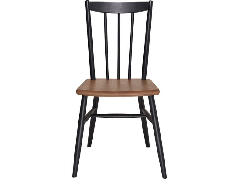 Ercol Monza oak and black dining chair