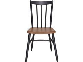 Ercol Monza oak and black dining chair