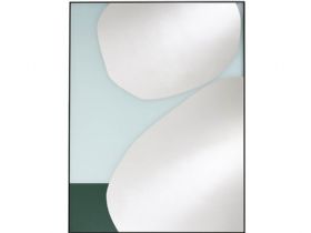 Mika Blue Abstract Mirror