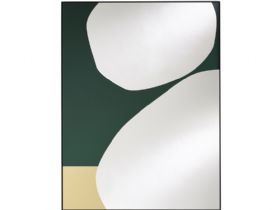 Mika Green Abstract Mirror