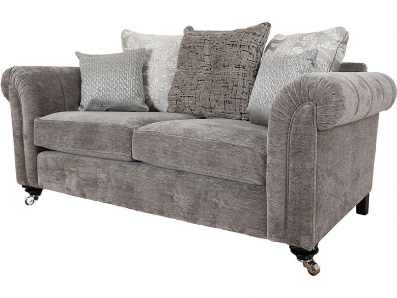 Alstons grey scatter back small sofa