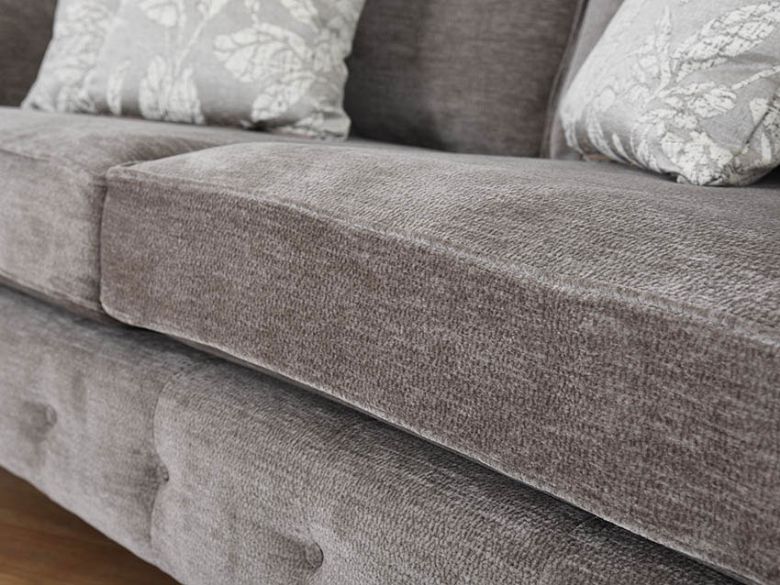 Alstons grey fabric grand sofa interest free credit available