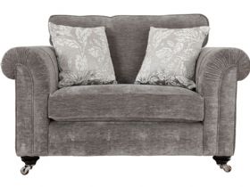 Alstons Emma fabric snuggler chair available at Lee Longlands