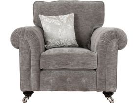 Alstons Emma grey armchair available at Lee Longlands