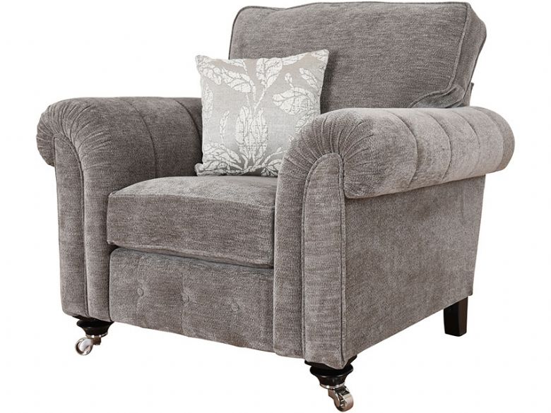 Alstons Emma grey fabric chair finance options available