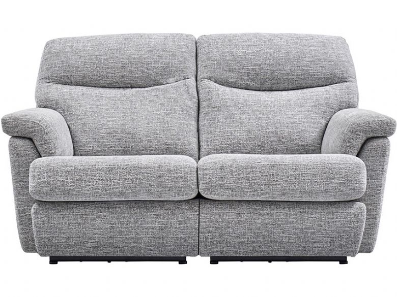 Emani fabric double reclining sofa