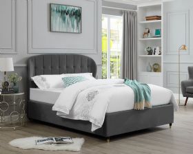 Paisley grey kingsize ottoman bed frame available at Lee Longlands