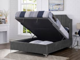 Art deco ottoman bed frame available at Lee Longlands
