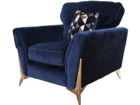 Eros chair in blue at Lee Longlands