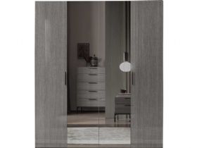 Sotomura Bedroom 4 Door Mirrored Wardrobe
