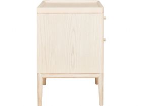 Ercol Salina pale timber bedside cabinet with drawers
