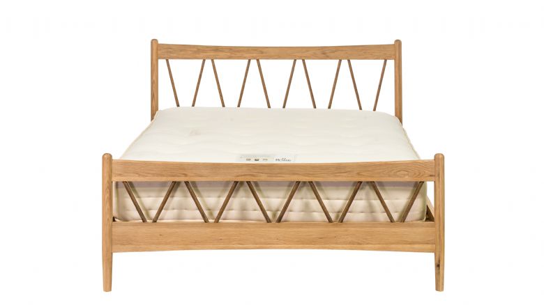 Marvic rustic wooden bed king size