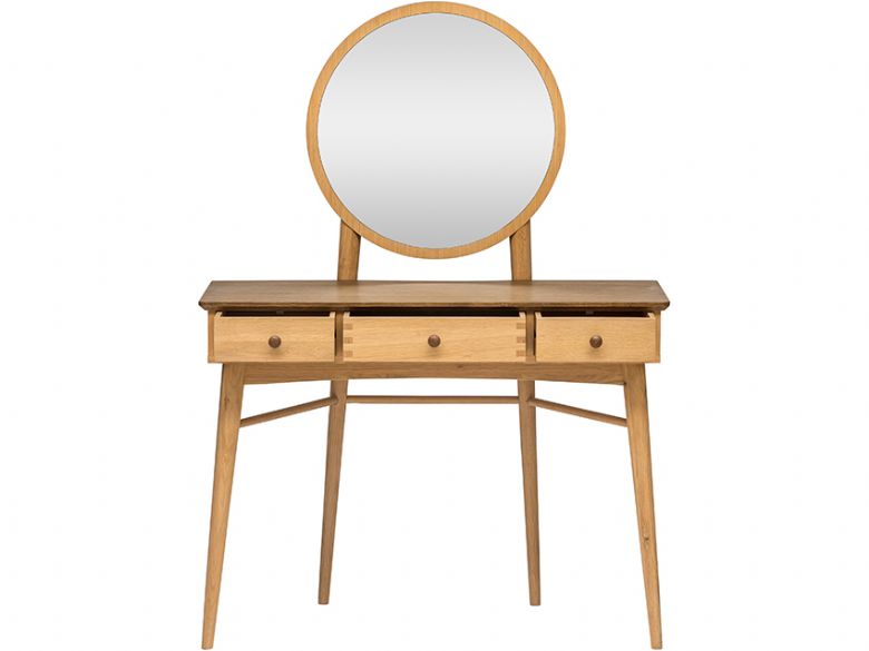 Marvic dressing table with round mirror