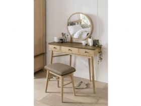 Marvic wooden dressing table and stool