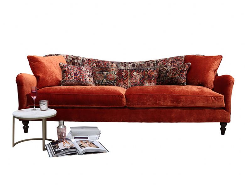 Tiffany velvet 1.5 seater sofa available at Lee Longlands