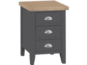 Charlbury large grey bedside table available at Lee Longlands