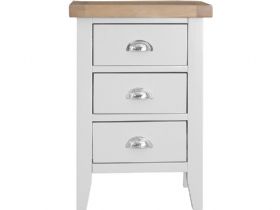 Charlbury large white bedside table available at Lee Longlands