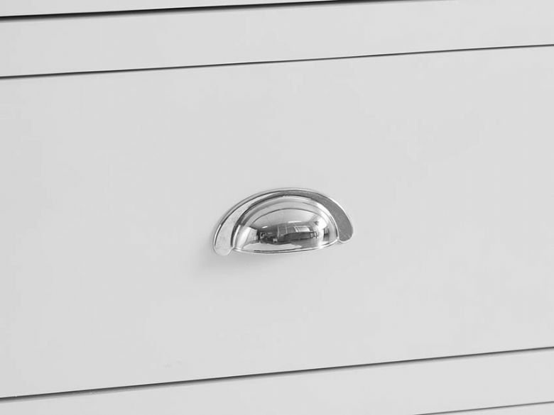 Charlbury 6 drawer chest with chrome cup handles