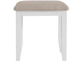 Charlbury white dressing table stool