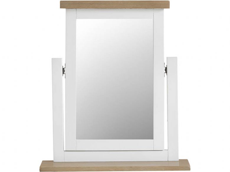Charlbury white swing mirror available at Lee Longlands