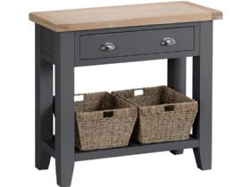 Charlbury grey console table available at Lee Longlands