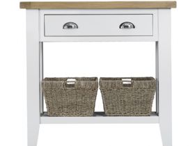 Charlbury painted console table with baskets