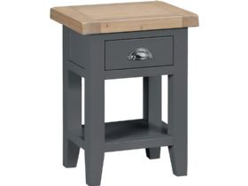 Charlbury grey side table available at Lee Longlands