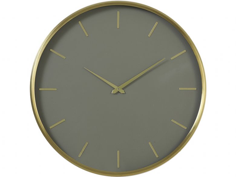 Timora Green Brown Clock