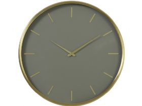 Timora Green Brown Clock