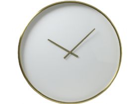 Seponi White Matt Bronze Clock