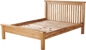 Hemingford oak double Low End Bed available at Lee Longlands
