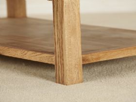 Hemingford 2 drawer oak coffee table