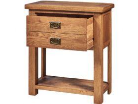 Hemingford oak console table with 1 drawer