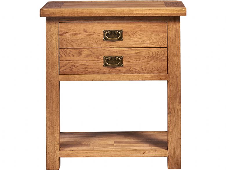 Hemingford rustic oak console table