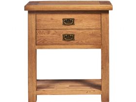 Hemingford rustic oak console table