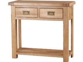 Hemingford Oak 2 Drawer Console Table