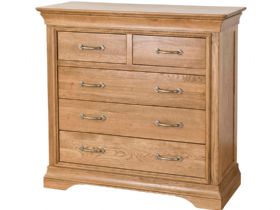 Padbury oak chest of drawers