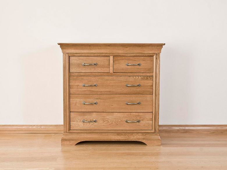 Padbury solid oak chest of drawers
