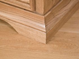 Padbury solid oak wide chest of drawers