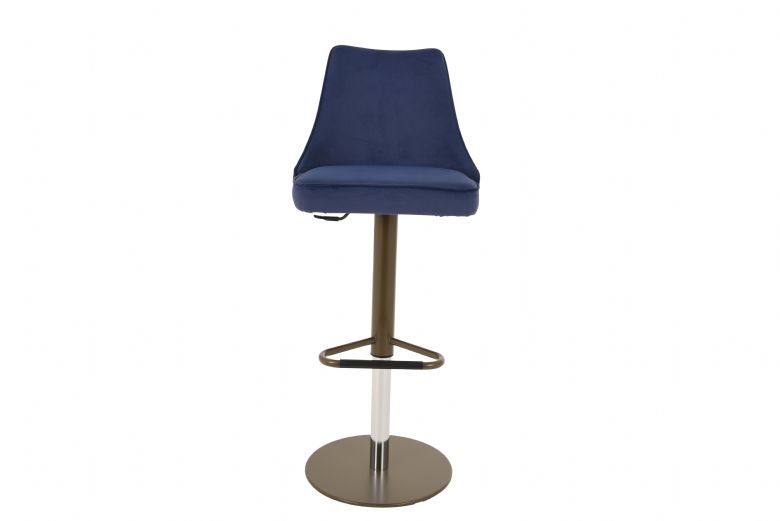 Bontempi Clara leather and swivel base bar stool available at Lee Longlands