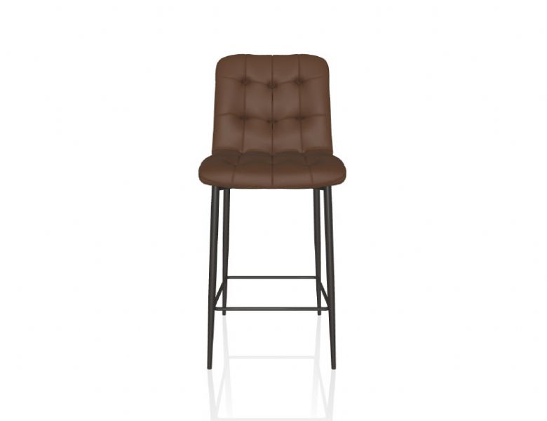Kuga leather and chrome metal bar stool available at Lee Longlands