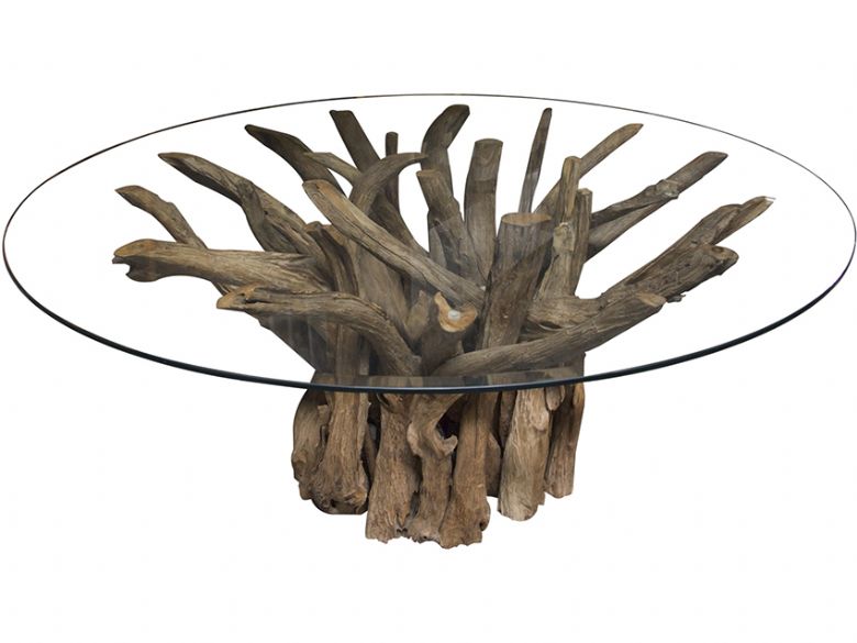Maple root round dining table