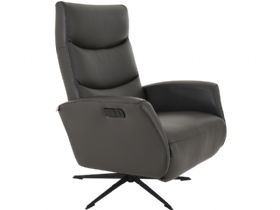 Ebba Electric Recliner in Anthracite Leather