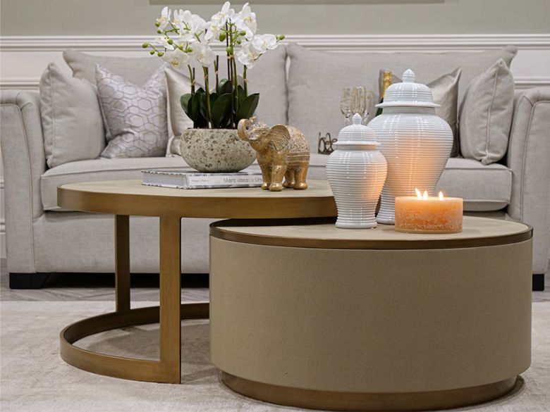 Chamonix set of 2 coffee tables available at Lee Longlands