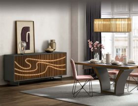Agatone sideboard with integrated LED lighting at Lee Longlands