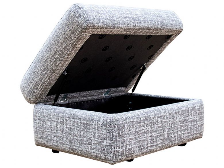 Kingsbury fabric storage stool available at Lee Longlands