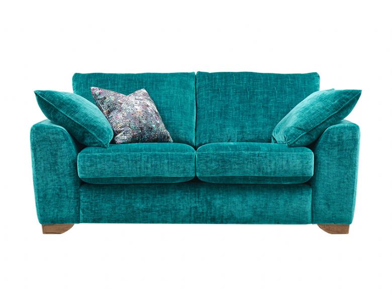 Madison 2 seater sofa aqua blue fabric sofa available at Lee Longlands