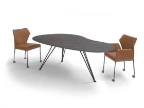 Cloud ceramic or wood dining table available at Lee Longlands
