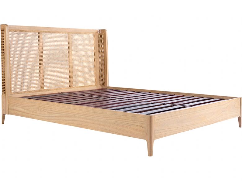 Java oak super king woven bed frame available at Lee Longlands