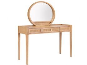 Java oak woven dressing table available at Lee Longlnads
